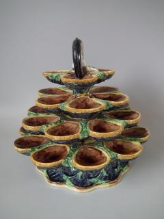 French Palissy Majolica Oyster Stand - 1804488