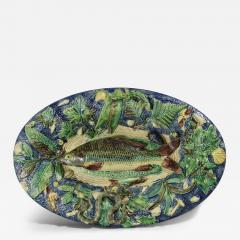 French Palissy Majolica Platter with Fish - 3952430