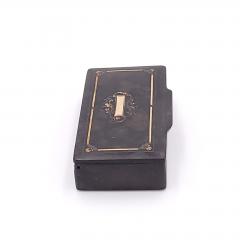French Papier m ch Snuff Box Inlaid with Gold circa 1840 - 2702750