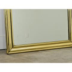French Parisian Pair of Brass Bistro Mirrors - 3820351