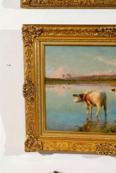 French Pastoral Oil Painting Signed by F lix Planquette Late 19th Century - 3415336