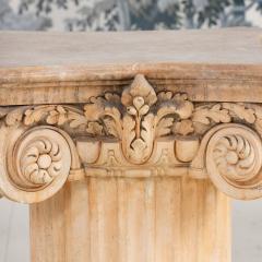 French Plaster Column Stand Side Table - 4552118