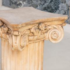 French Plaster Column Stand Side Table - 4552121