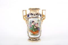 French Porcelain Decorative Vase Side Handles - 1944179