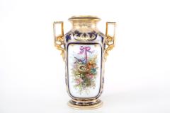French Porcelain Decorative Vase Side Handles - 1944182