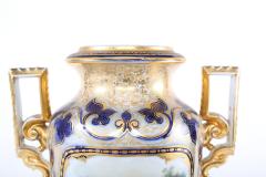 French Porcelain Decorative Vase Side Handles - 1944192