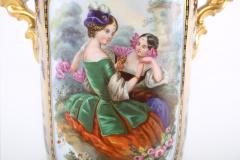 French Porcelain Decorative Vase Side Handles - 1944196