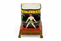 French Porcelain Sarcophagus Shaped Vase - 4321149