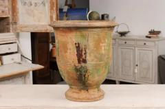 French Proven al Early 19th Century Anduze Vase with Hints of Green and Brown - 3564363