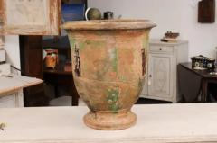 French Proven al Early 19th Century Anduze Vase with Hints of Green and Brown - 3564365