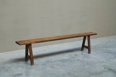 French Provincial Bench in Solid Oak Early 20th Century - 4803379