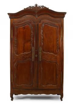 French Provincial Carved Walnut Armoire - 2799058