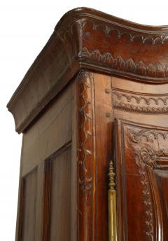 French Provincial Carved Walnut Armoire - 2799063