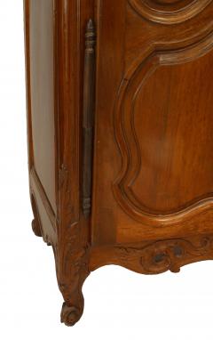 French Provincial Carved Walnut Armoire - 4631729