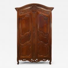 French Provincial Carved Walnut Armoire - 4649642