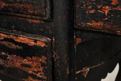 French Provincial Desk in Ebonized Polychrome late 18th century - 4804238