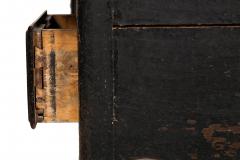French Provincial Desk in Ebonized Polychrome late 18th century - 4804239