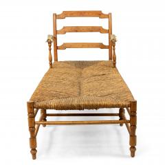 French Provincial Fruitwood Chaise - 1404479