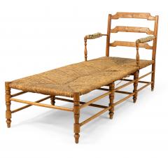 French Provincial Fruitwood Chaise - 1404480