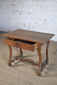 French Provincial Louis XIV Period Os de Mouton Oak Side Table - 4348744