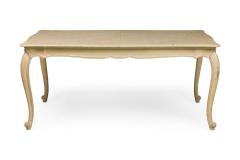 French Provincial Louis XV Painted Dining Table - 4664383