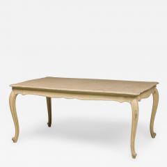French Provincial Louis XV Painted Dining Table - 4718226