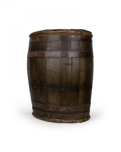 French Provincial Oak Barrel Umbrella Stand - 4669287