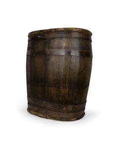 French Provincial Oak Barrel Umbrella Stand - 4669289