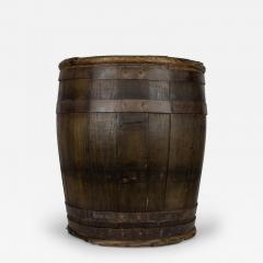 French Provincial Oak Barrel Umbrella Stand - 4709391