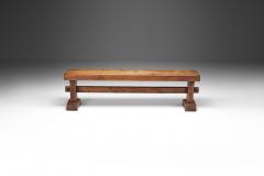 French Provincial Solid Oak Bench France 1920s - 2339006