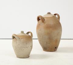 French Provincial Stoneware Vintage Pottery Oil Jar Jug Vase or Vessel - 2296109