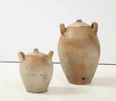 French Provincial Stoneware Vintage Pottery Oil Jar Jug Vase or Vessel - 2296110
