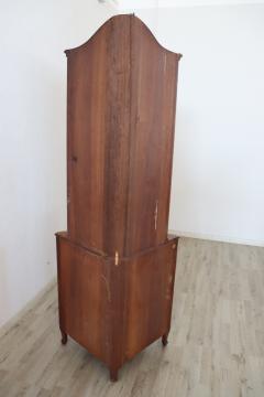 French Provincial Style Corner Cupboard or Corner Cabinet in Walnut Wood - 2218160