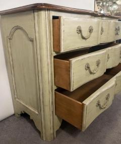 French Provincial Style Three Drawer Commode or Chest with Mahogany Top - 3132999