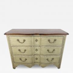 French Provincial Style Three Drawer Commode or Chest with Mahogany Top - 3133769
