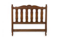 French Provincial Style Walnut Twin Bed - 4669570