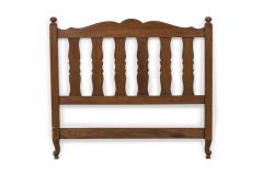 French Provincial Style Walnut Twin Bed - 4669571