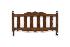 French Provincial Style Walnut Twin Bed - 4669572