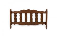 French Provincial Style Walnut Twin Bed - 4669573