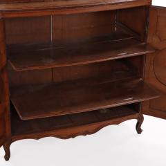 French Provincial Two Piece Oak Cabinet C 1880 - 4648959
