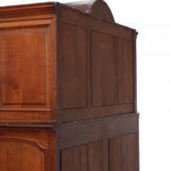 French Provincial Two Piece Oak Cabinet C 1880 - 4648963