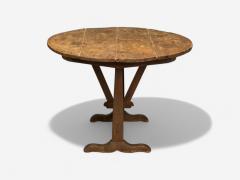 French Provincial Wood Wine Tasting Center Table France 19th C  - 4023582