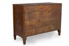 French Provincial Wood and Brass Carved 3 Drawer Chest - 4170038