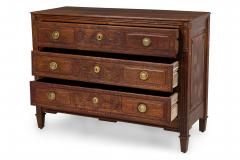 French Provincial Wood and Brass Carved 3 Drawer Chest - 4170040