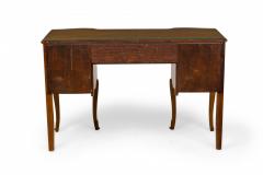 French Provincial style Burlwood Vanity Desk with Glass Top - 4170220