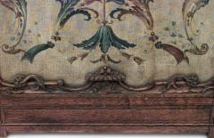 French R gence Style Oak 3 Fold Screen with Painted Panels - 4626242