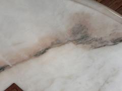 French Red and White Marble Center Dining Table 1960 - 3615528