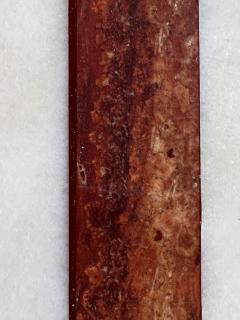 French Red and White Marble Center Dining Table 1960 - 3615529