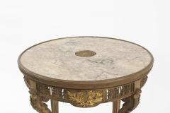 French Regence Bronze Dore and Marble End Table - 1438112