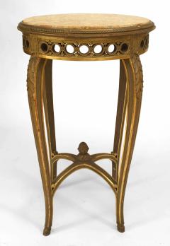 French Regence Gilt Wood and Marble End Table - 1438116